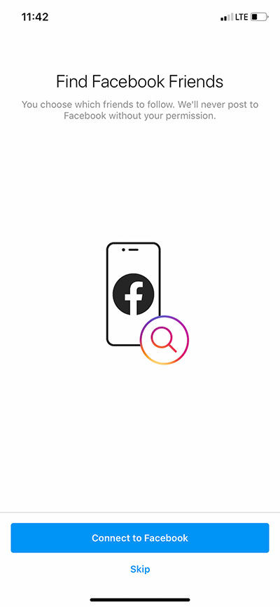 Connect facebook